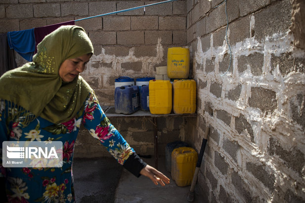 کمبود آب شرب در روستای طاهریه