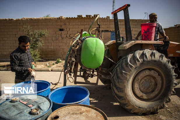 کمبود آب شرب در روستای طاهریه