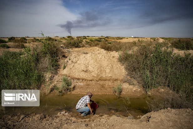کمبود آب شرب در روستای طاهریه