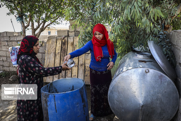 کمبود آب شرب در روستای طاهریه