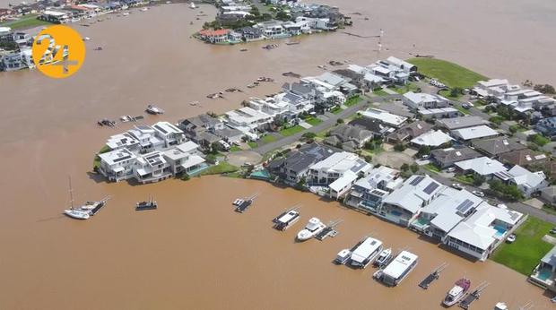 تصاویر سیل تاریخی استرالیا از بالا