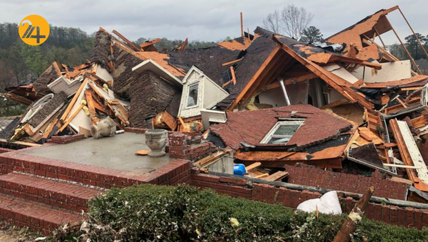 طوفان مرگبار در آلاباما