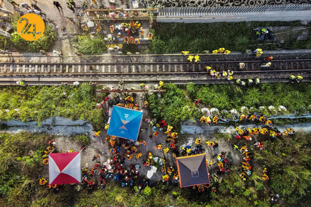 تصادف مرگبار قطار و کامیون در تایوان