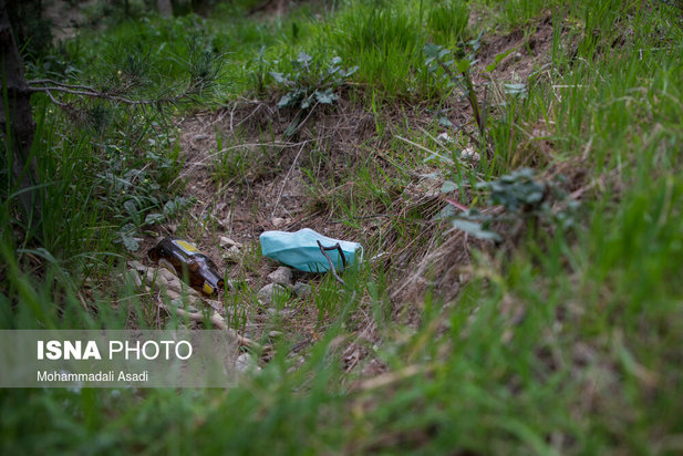 ماسک‌های رها شده در طبیعت