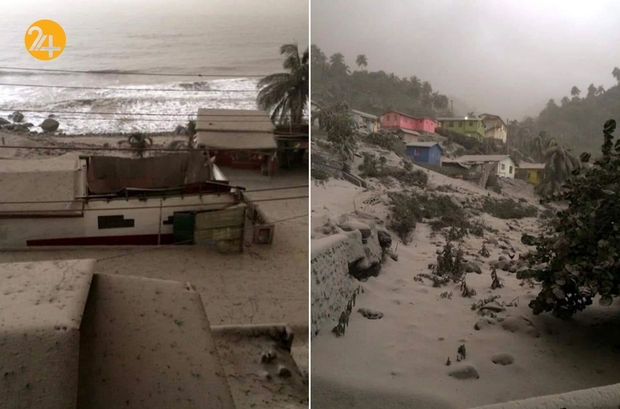 فوران آتشفشان در حوزه کارائیب