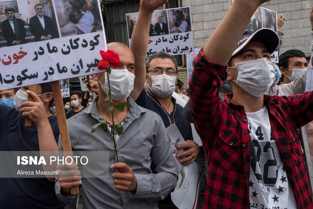 تجمع اعتراضی افغان‌ها در تهران