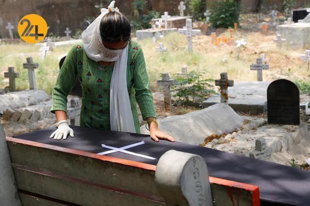 داغداران جانباختگان کرونایی در هند