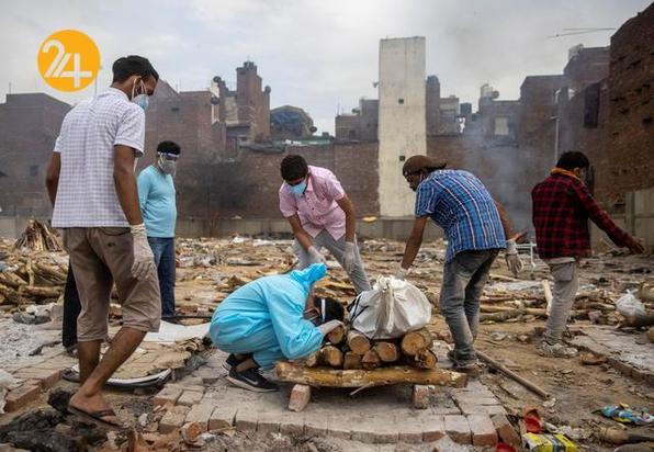 داغداران جانباختگان کرونایی در هند