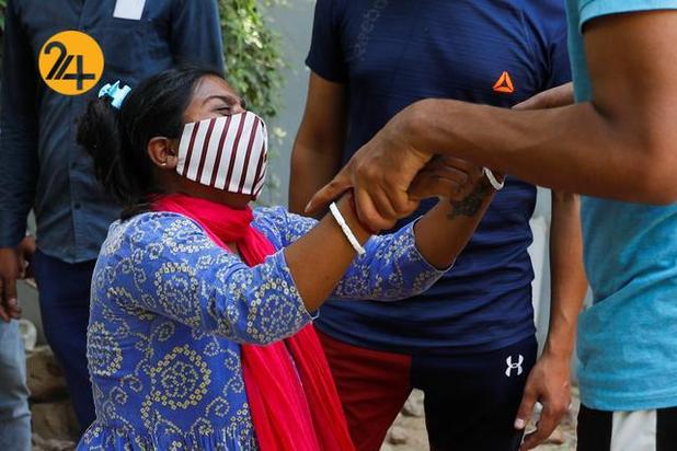 داغداران جانباختگان کرونایی در هند