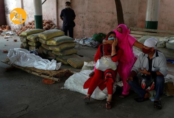 داغداران جانباختگان کرونایی در هند