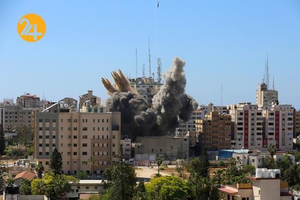 موشکباران ساختمان شبکه الجزیره و خبرگزاری آسوشیتدپرس در غزه