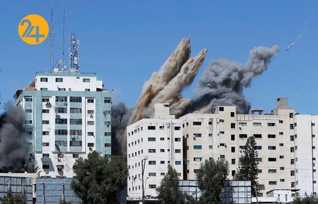 موشکباران ساختمان شبکه الجزیره و خبرگزاری آسوشیتدپرس در غزه