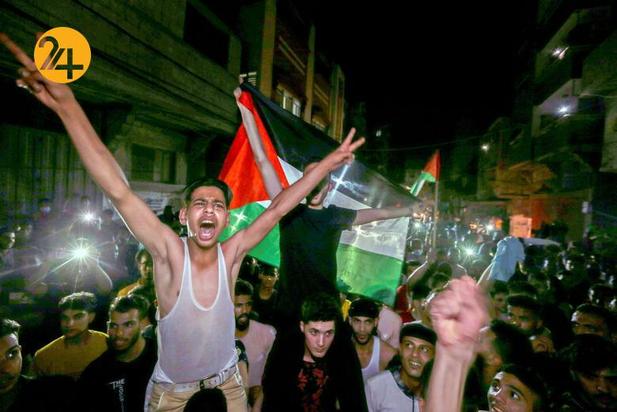 جشن مردم غزه بعد از آتش‌بس