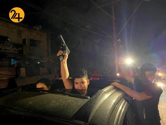 جشن مردم غزه بعد از آتش‌بس