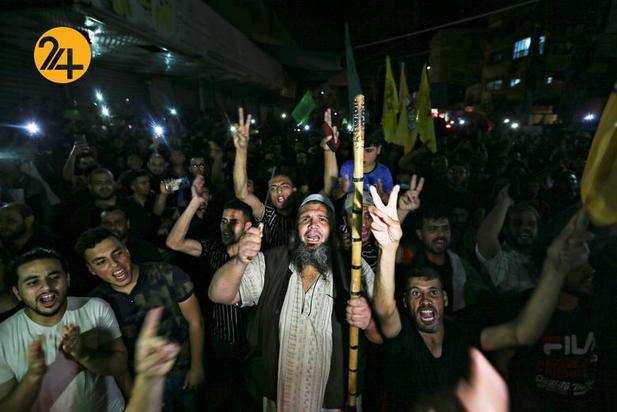 جشن مردم غزه بعد از آتش‌بس