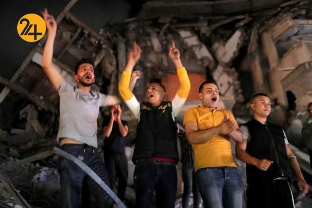 جشن مردم غزه بعد از آتش‌بس