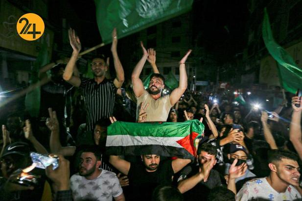 جشن مردم غزه بعد از آتش‌بس