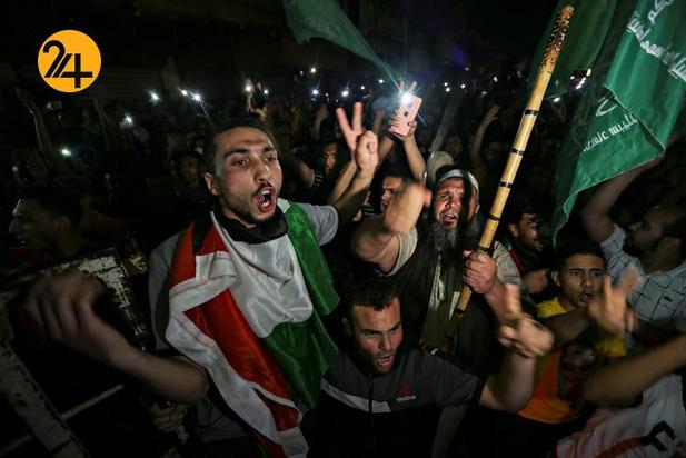 جشن مردم غزه بعد از آتش‌بس