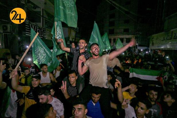 جشن مردم غزه بعد از آتش‌بس