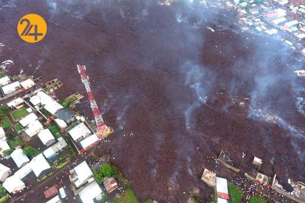 فوران یک آتشفشان بزرگ در کنگو