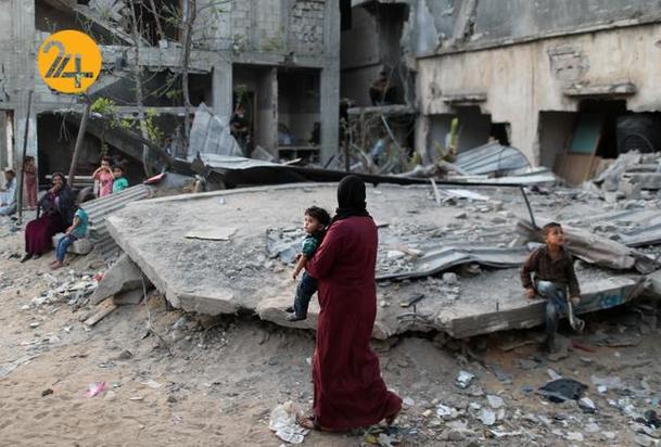 زندگی آوارگان غزه در میان پاره‌های آجر