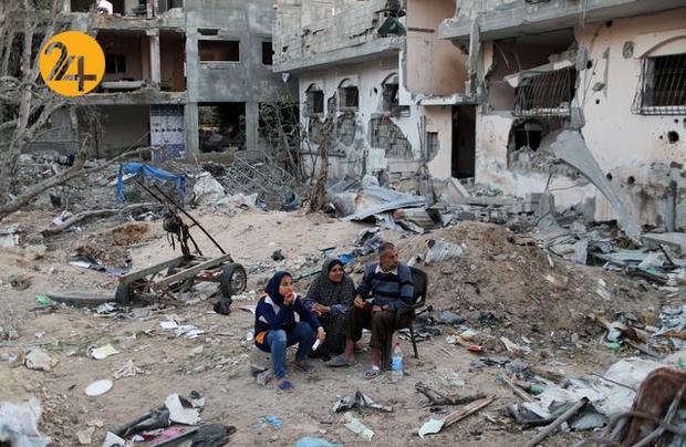 زندگی آوارگان غزه در میان پاره‌های آجر