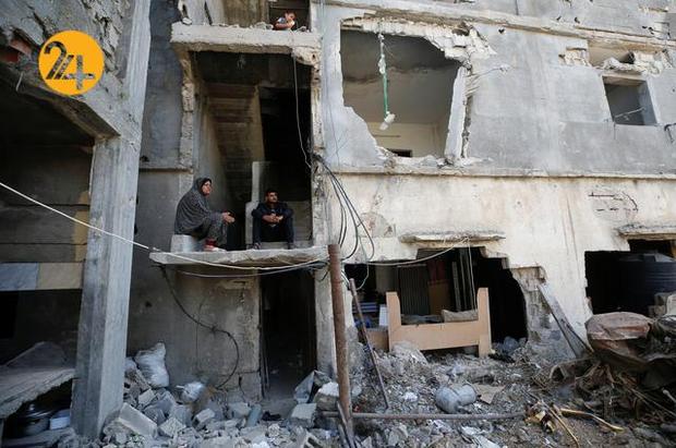 زندگی آوارگان غزه در میان پاره‌های آجر