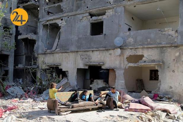 زندگی آوارگان غزه در میان پاره‌های آجر