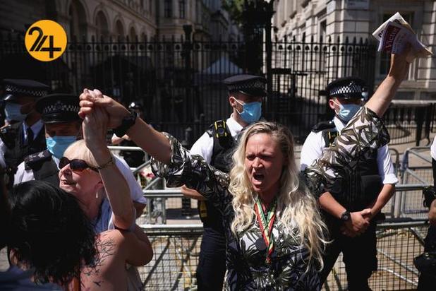 اعتراضات ضد قرنطینه در بریتانیا