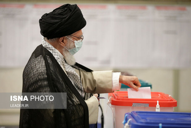 حضور رهبری پای صندوق رای