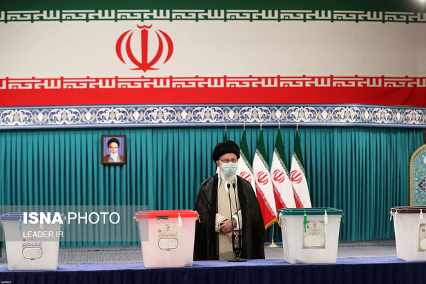 حضور رهبری پای صندوق رای