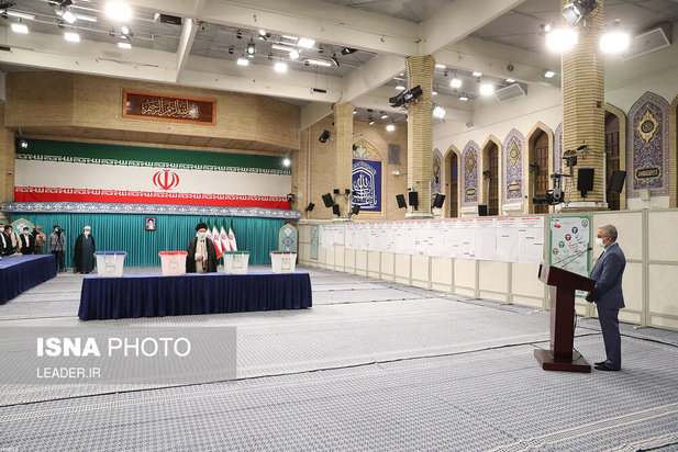 حضور رهبری پای صندوق رای