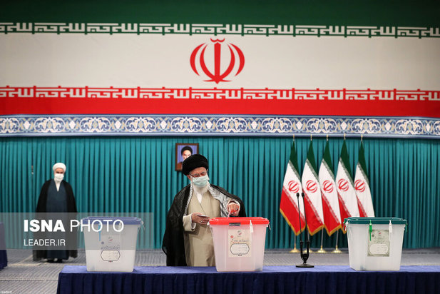 حضور رهبری پای صندوق رای