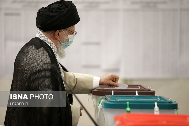 حضور رهبری پای صندوق رای