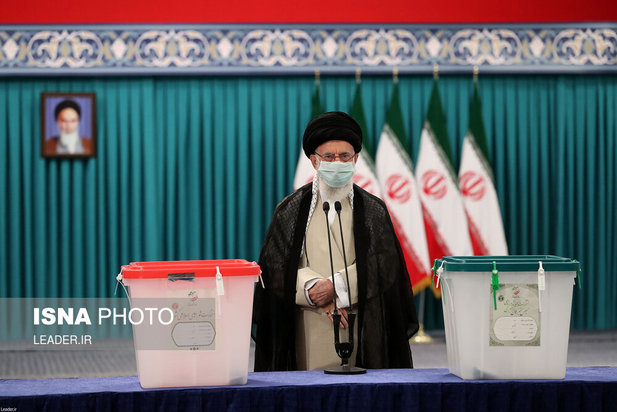حضور رهبری پای صندوق رای