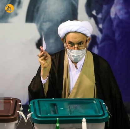 تصاویر چهره‌های سیاسی پای صندوق‌های رای