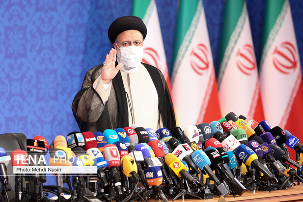 نخستین نشست خبری ابراهیم رئیسی رئیس جمهوری منتخب
