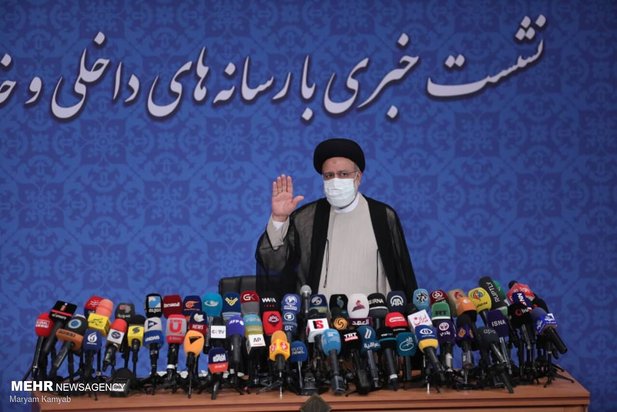 نخستین نشست خبری ابراهیم رئیسی رئیس جمهوری منتخب