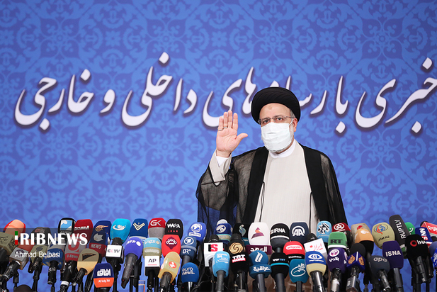 نخستین نشست خبری ابراهیم رئیسی رئیس جمهوری منتخب