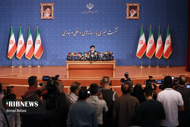 نخستین نشست خبری ابراهیم رئیسی رئیس جمهوری منتخب