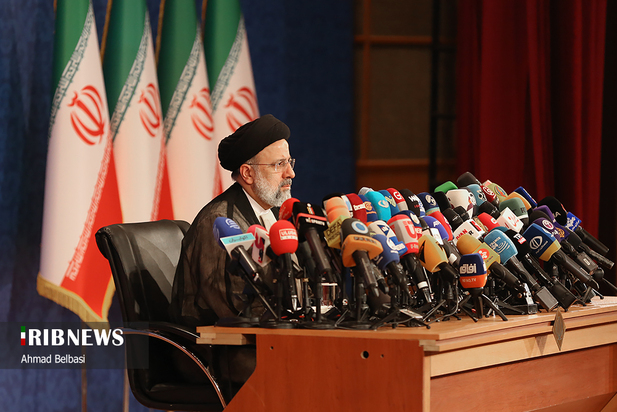 نخستین نشست خبری ابراهیم رئیسی رئیس جمهوری منتخب