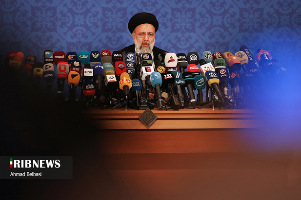 نخستین نشست خبری ابراهیم رئیسی رئیس جمهوری منتخب