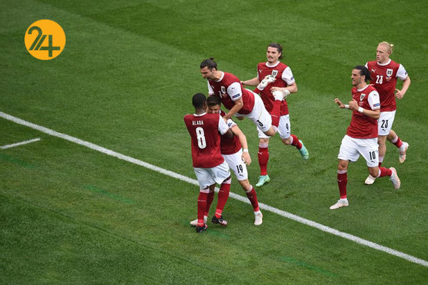 دیدار تیم‌های اوکراین و اتریش