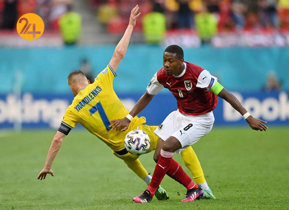 دیدار تیم‌های اوکراین و اتریش