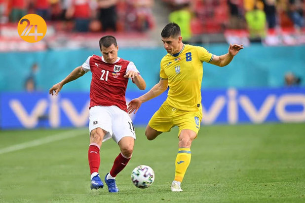 دیدار تیم‌های اوکراین و اتریش