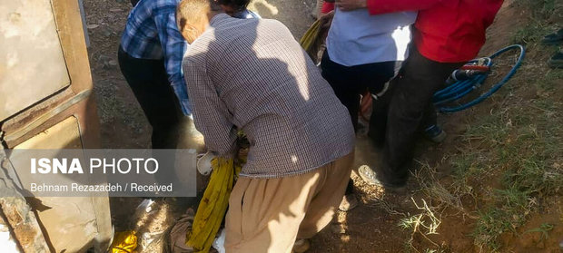 تصاویر اتوبوس واژگون شده خبرنگاران در ارومیه