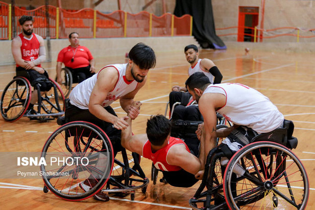 اردوی تیم ملی بسکتبال با ویلچر در نصف جهان