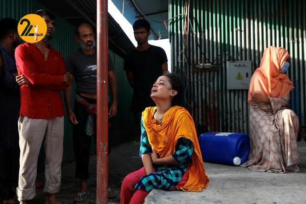 آتش سوزی در کارخانه تولید آبمیوه در بنگلادش