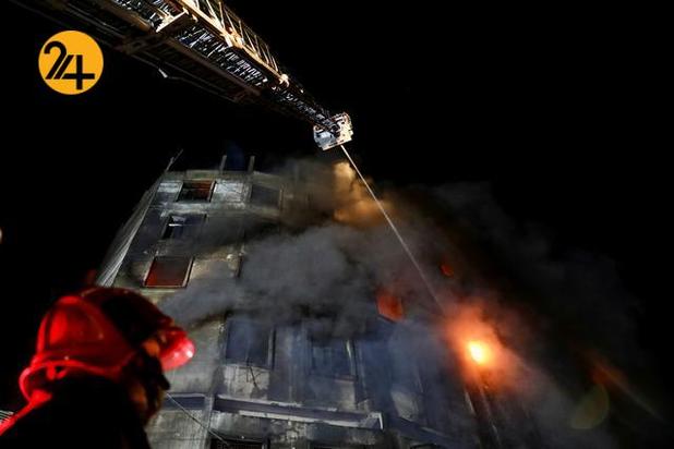 آتش سوزی در کارخانه تولید آبمیوه در بنگلادش