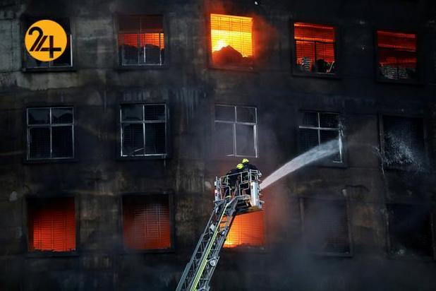 آتش سوزی در کارخانه تولید آبمیوه در بنگلادش